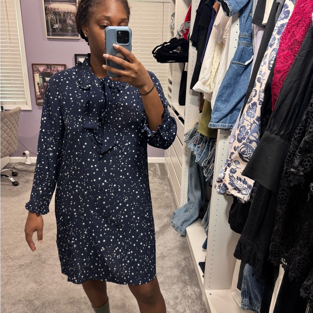 Kate Spade Navy Star Print Dress